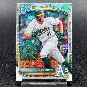 2025 Nick Kurtz RC Bowman Chrome Mega Mojo Athletics